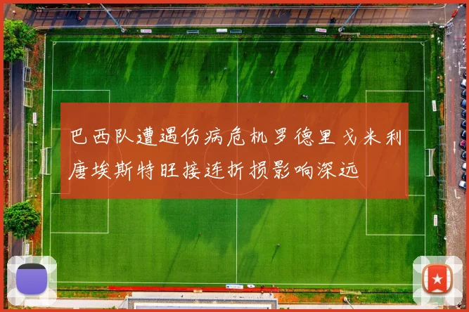 巴西队遭遇伤病危机罗德里戈米利唐埃斯特旺接连折损影响深远