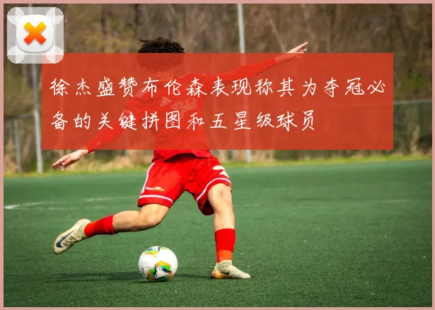 徐杰盛赞布伦森表现称其为夺冠必备的关键拼图和五星级球员